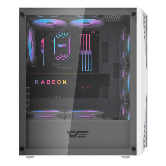 CASE MIDITOWER ATX W/O PSU/DK352 PLUS WHITE DARK FLASH