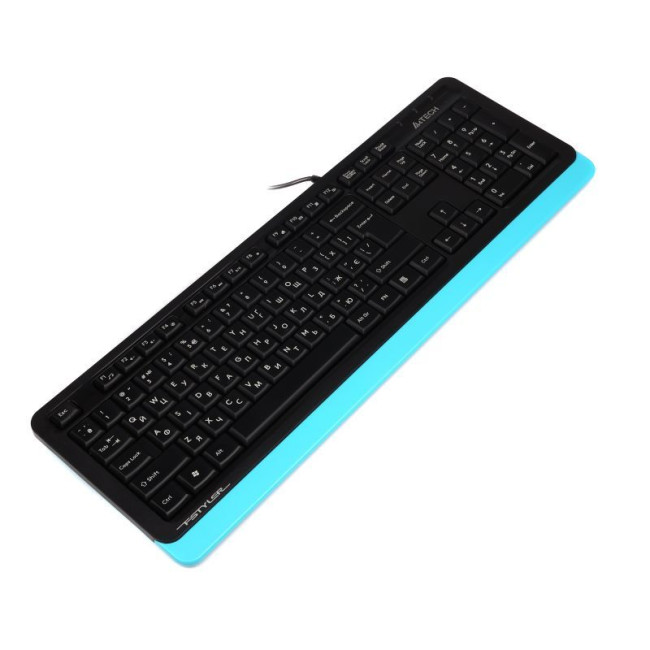 Клавіатура Fstyler Sleek MMedia Comfort, USB, синій