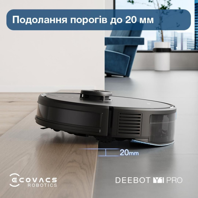 Робот-пилосос DEEBOT Y1 PRO DLX34 BLACK ECOVACS