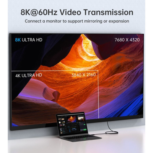 Кабель USB4.Gen 3, 40 Gbps, 240w, C-тато/C-тато, 1.2 м, преміум