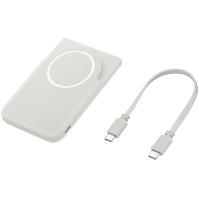 Портативний зарядний пристрій Samsung Magnet Wireless Battery Pack 5000mAh 25W (EB-U2500XJEGWW) White