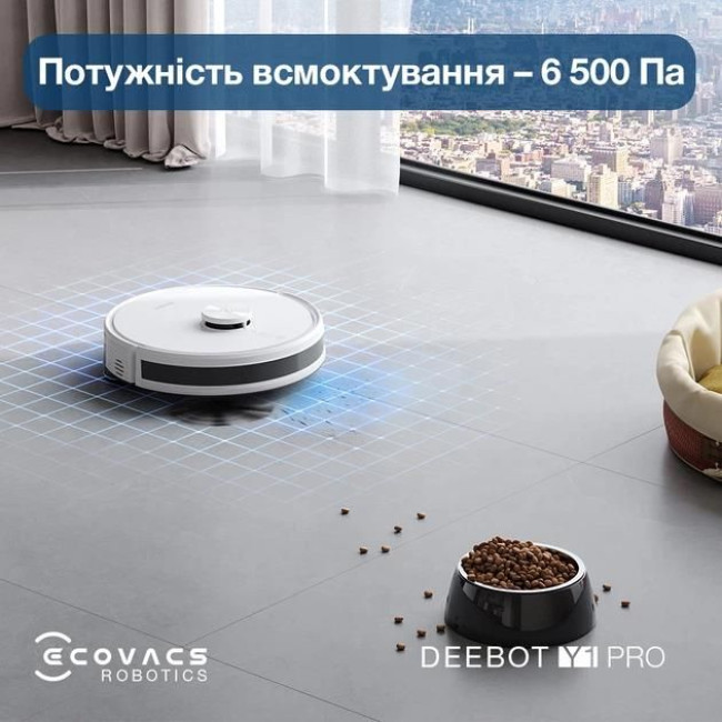 Робот-пилосос DEEBOT Y1 PRO DLX34 WHITE ECOVACS