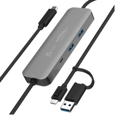 Адаптер-перемикач КМ / хаб 2-USB-A/1 USB-C