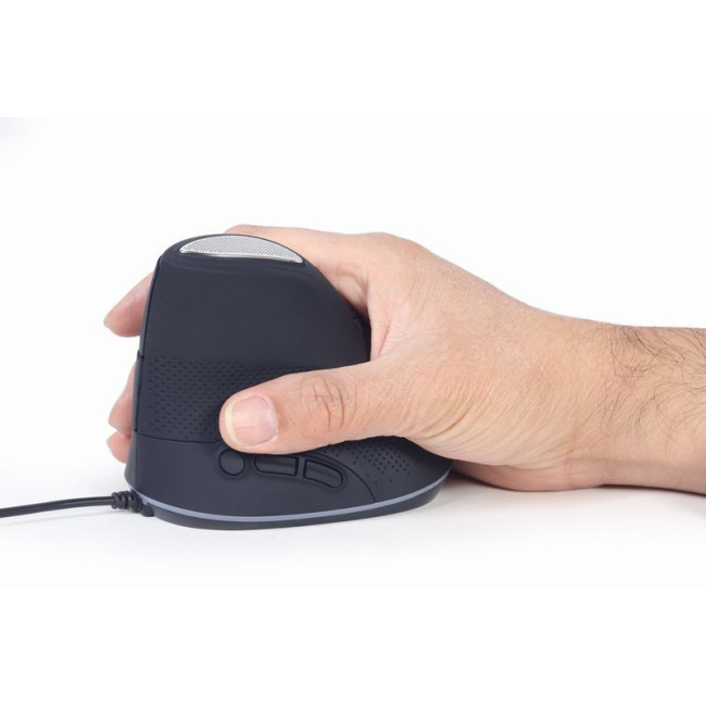 Оптична ергономічна миша, USB інтерфейс, 3200 dpi, чорний