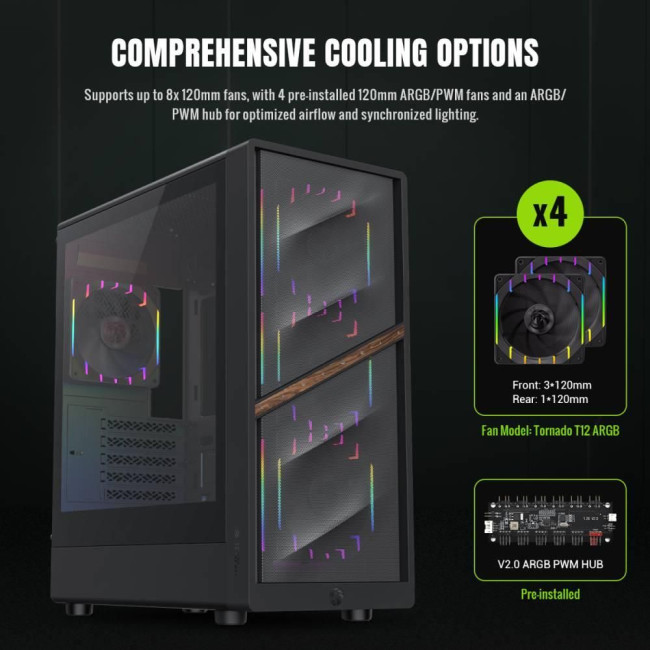 Корпус для комп'ютера ATX W/O PSU AERIS 330 MB GAMEMAX