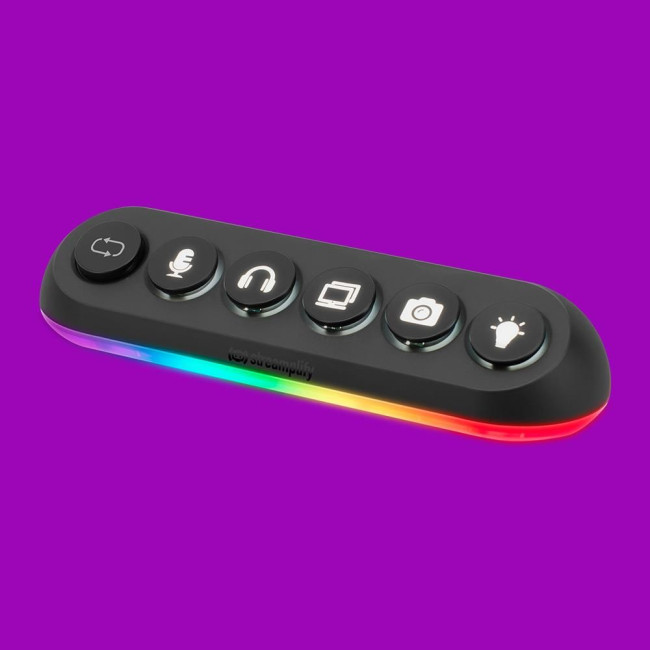 USB-Хаб Streamplify HUB DECK 5-RGB-EU-F, чорний