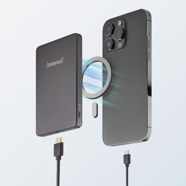 Портативний зарядний пристрій USB 5000MAH MAG GREY MW5000 7344024 INTENSO