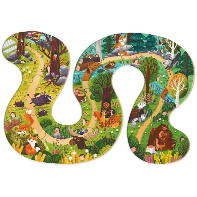 Пазл Dodo Хто живе в лісі (300608) 