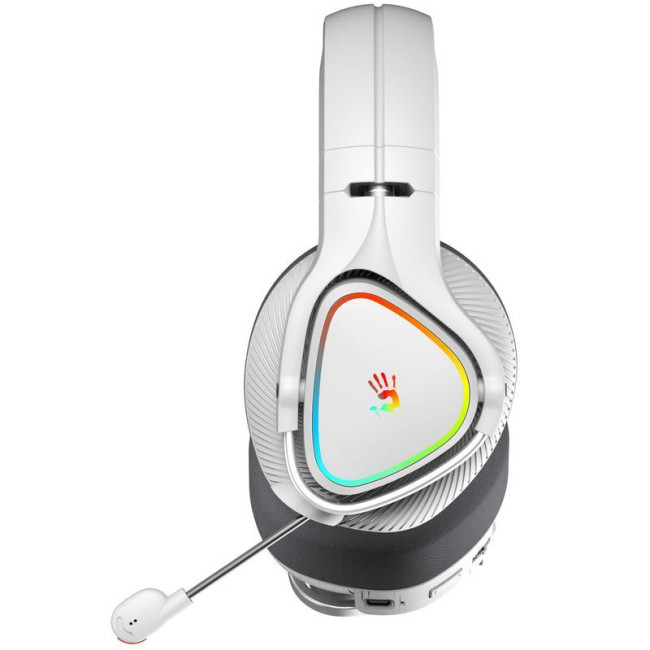 Ігрові бездротові навушники з мікрофоном, RGB, Bluetooth + 2.4GHz + 3.5 jack