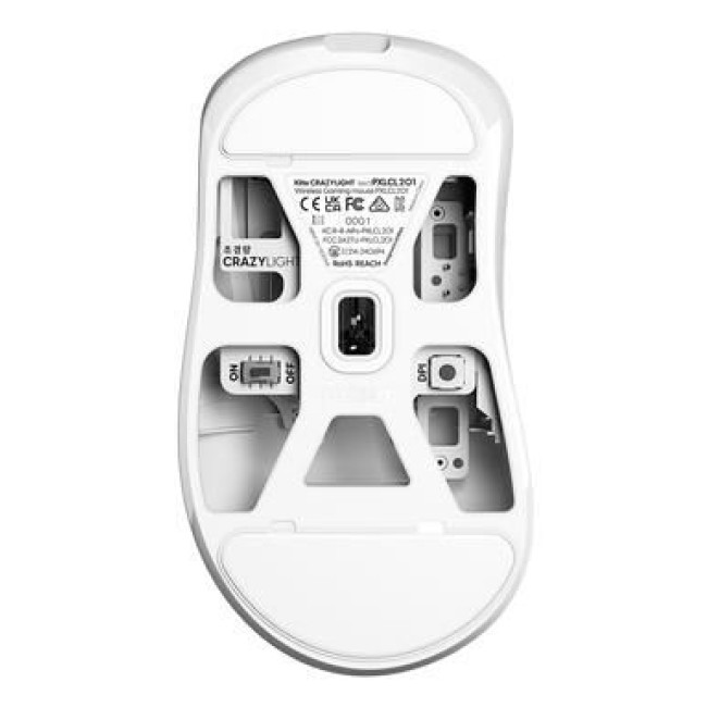 Миша бездротова PULSAR Xlite Crazylight Medium 8К (PXLCL202), білий