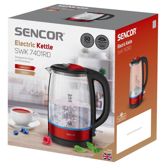 Електрочайник Sencor SWK 7401RD