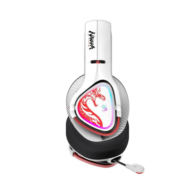Ігрові бездротові навушники з мікрофоном, RGB, Bluetooth + 2.4GHz + 3.5 jack