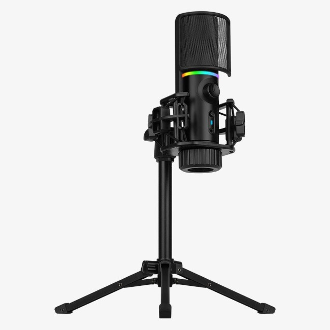 Мікрофон Streamplify MIC-48-RGB-TP, чорний