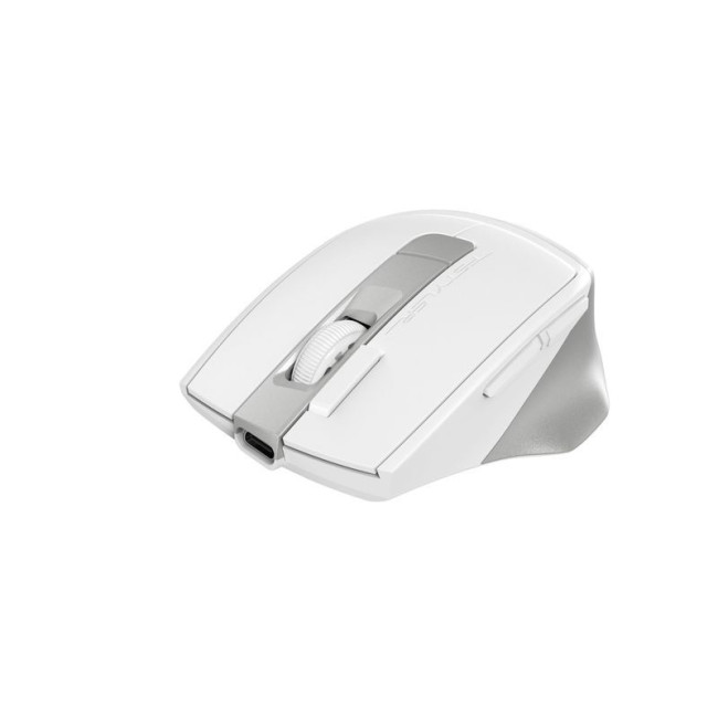 Миша бездротова безшумна Fstyler, Bluetooth / 2.4 ГГц, вбудований акумулятор, 2000DPI, сірий+білий