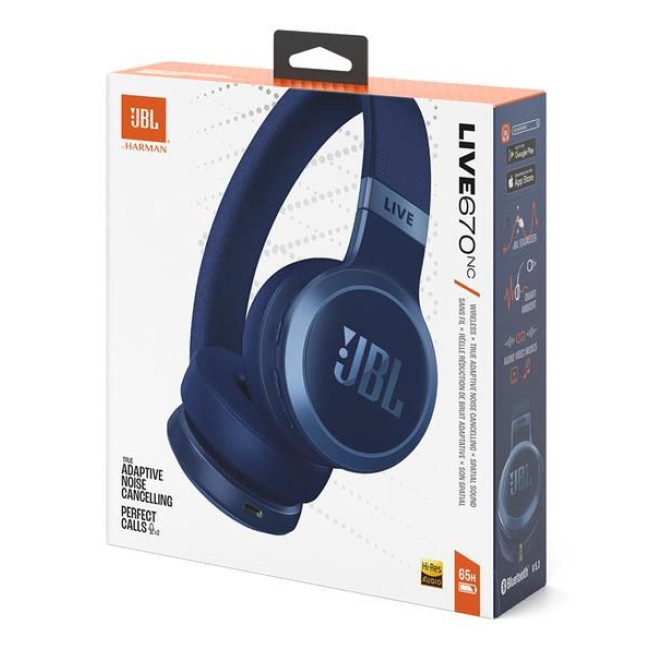 Навушники з БТ JBL JBLLIVE670NCBLU