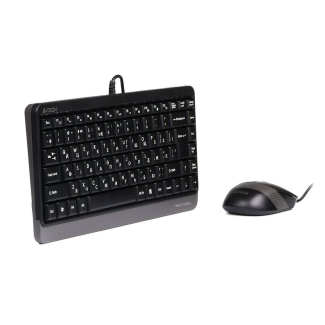 Комплект дротовий Fstyler клавіатура+миша, чорно-сірий, USB