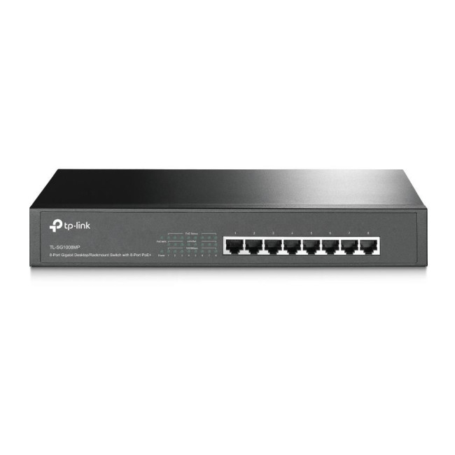 Стієчний свитч з 8 портами PoE +, TL-SG1008MP  TP-Link