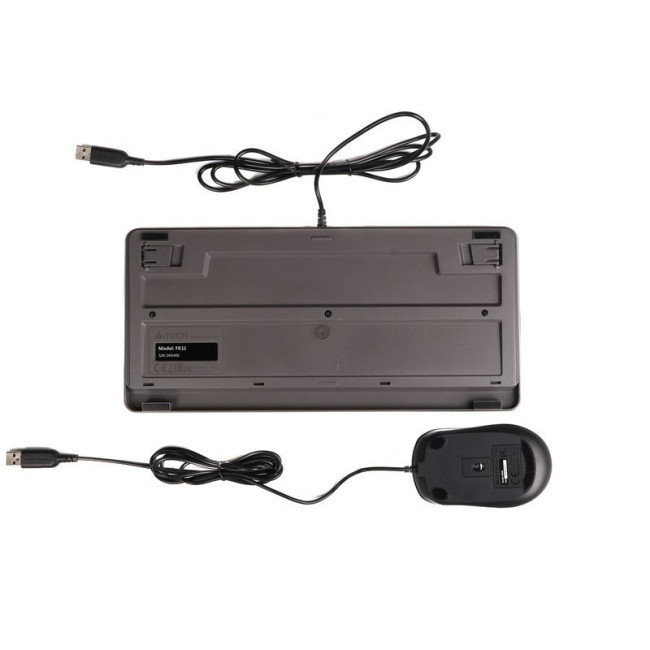 Комплект дротовий Fstyler клавіатура+миша, чорно-сірий, USB