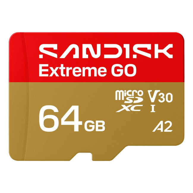 Карта пам'яті SANDISK Extreme GO SDXC 64GB UHS-I V30 A2
