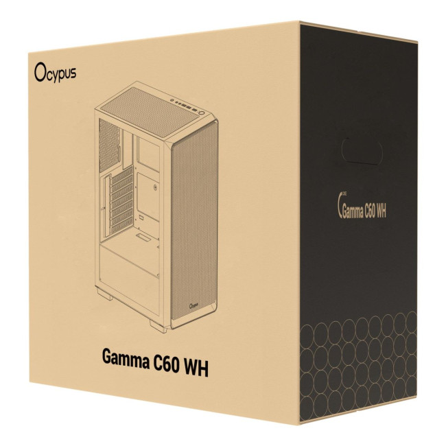 Корпус для комп'ютера ATX W/O PSU GAMMA C60 WH (GAMMA-C60-WHG000XX-GL) OCYPUS