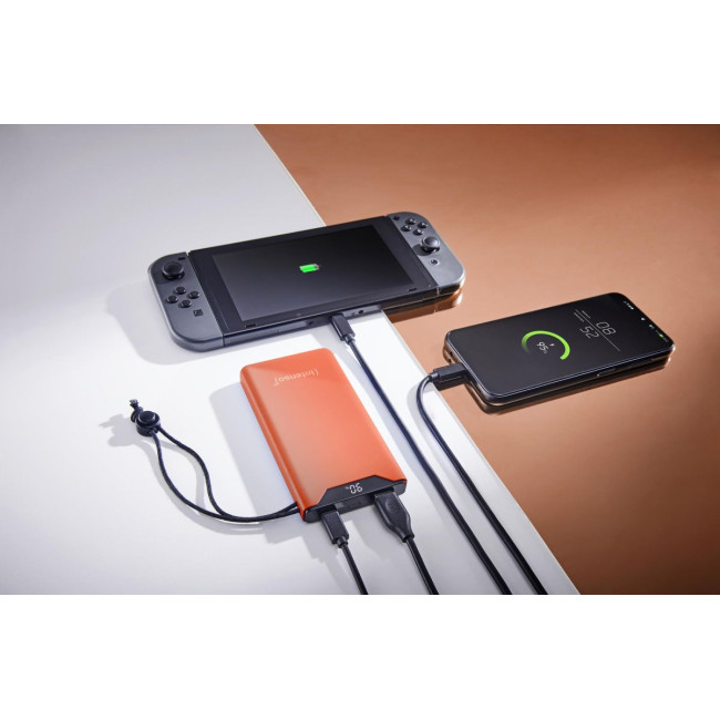 Портативний зарядний пристрій USB 10000MAH QC3.0 ORANGE F10000 7332038 INTENSO