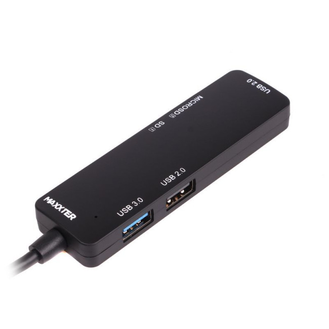 Хаб USB 3.0 Type-С на 3 порти, 1x USB3.0 USB A + 2x USB2.0 USB A + 1x SD card