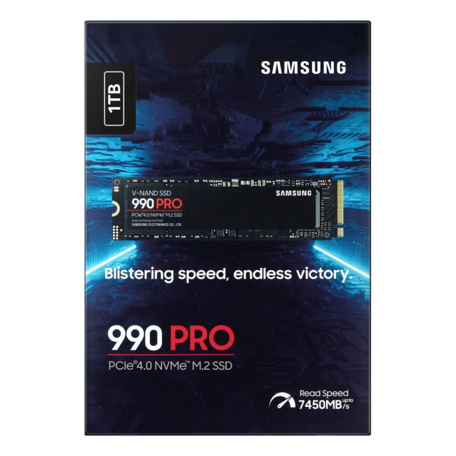 Твердотільний запам’ятовувальний пристрій накопичувач (SSD) G4 M.2 NVME 1TB 990 PRO MZ-V9P1T0BW SAMSUNG