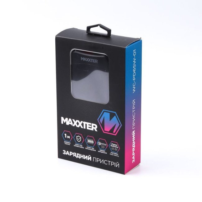 Мережевий зарядний пристрій для ноутбука/планшета/телефону, 1 USB-A + 2USB-C (PD 65W+PD 18W + QC 3.0)