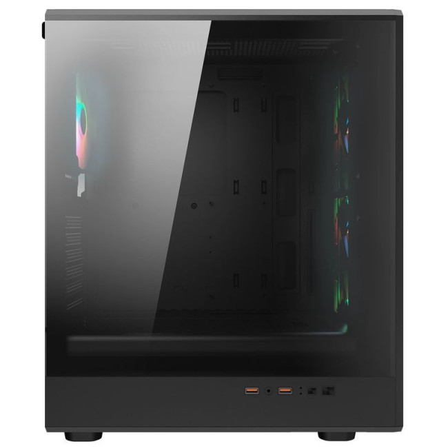 Ігровий корпус, 3*120mm RGB, 1*120mm ARGB вентилятори передвстановлені, ATX/mATX/mini-ITX, скляне вікно