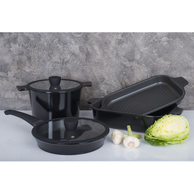 Каструля RINGEL Zitrone Black (5.8 л) 24 см