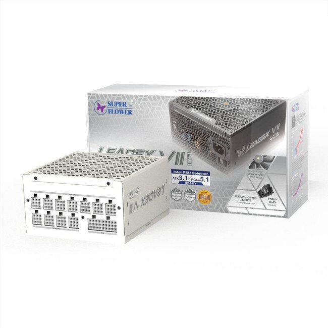 Блок живлення ATX3.1 850W LEADEX VII XP PRO SERIES (SF-850F14XP) WHITE SUPER FLOWER