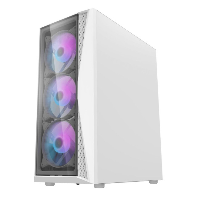 CASE MIDITOWER ATX W/O PSU/DK352 PLUS WHITE DARK FLASH