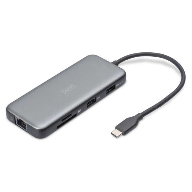 Док-станція USB-C, 7 портів, 1xHDMI, 3xUSB 3.2 Gen 2, 1xRJ45, 1xSD, 1xMicroSD, 1xPD DA-70914 DIGITUS by ASSMANN