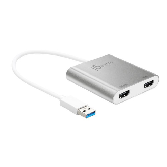 Адаптер-перехідник USB-A на 2 HDMI (2 незалежних екрани)