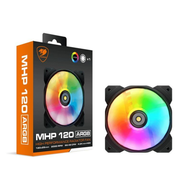 Вентилятор 120мм ARGB, Hydro Dynamic Bearing, 4 Pin PWM / 3 Pin ARGB