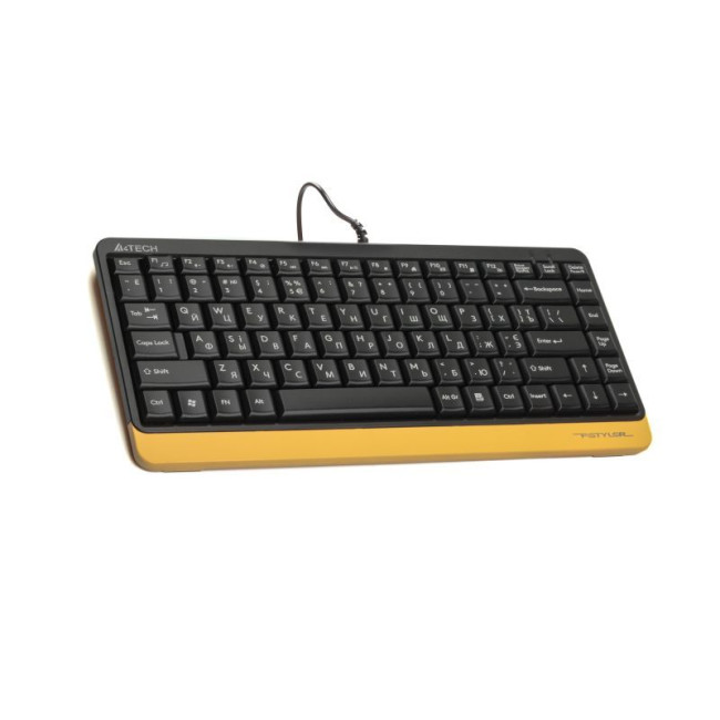 Комплект дротовий Fstyler клавіатура+миша, чорно-жовтий, USB