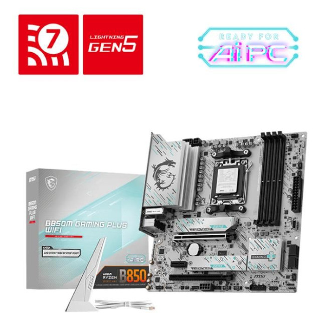 Материнська плата AMD B850 SAM5 MATX B850M GAMING PLUS WIFI MSI
