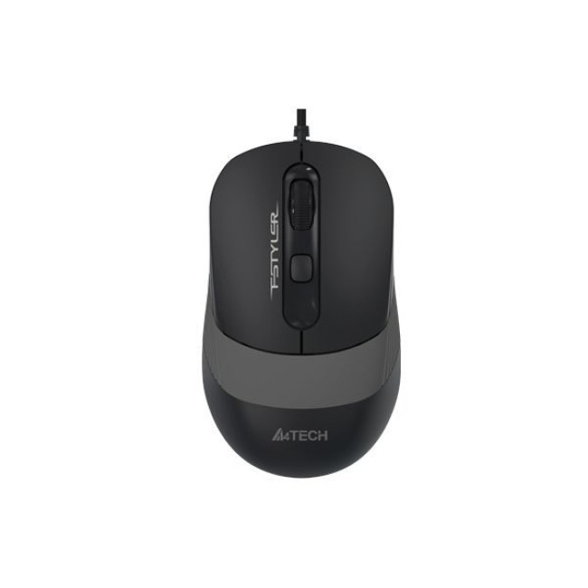 Миша дротова Fstyler, USB, 1600 dpi, чорний + сірий