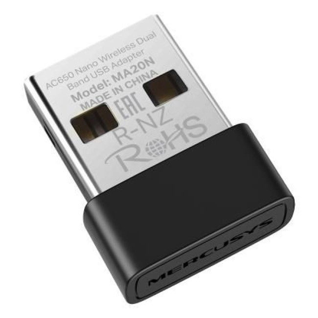 Бездротовий Nano USB-адаптер, MA20N MERCUSYS