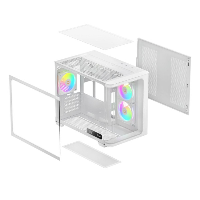 Корпус для комп'ютера IOTA C50 WH CURVE ARGB DIGITAL (IOTA-C50-WHD300CD-GL) OCYPUS