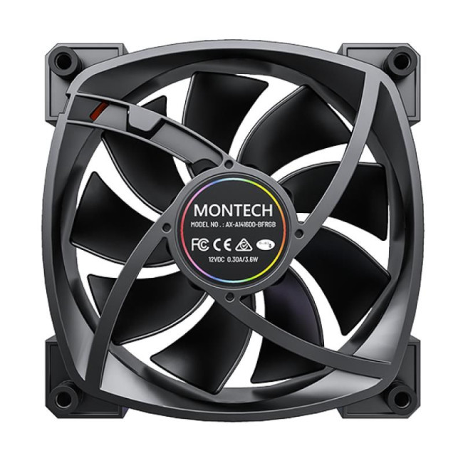 Корпусний вентилятор 140MM AX140 PWM BLACK MONTECH