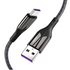 Кабель преміум якість USB 2.0, A-тато/C-тато, 5A, 1,2 м.