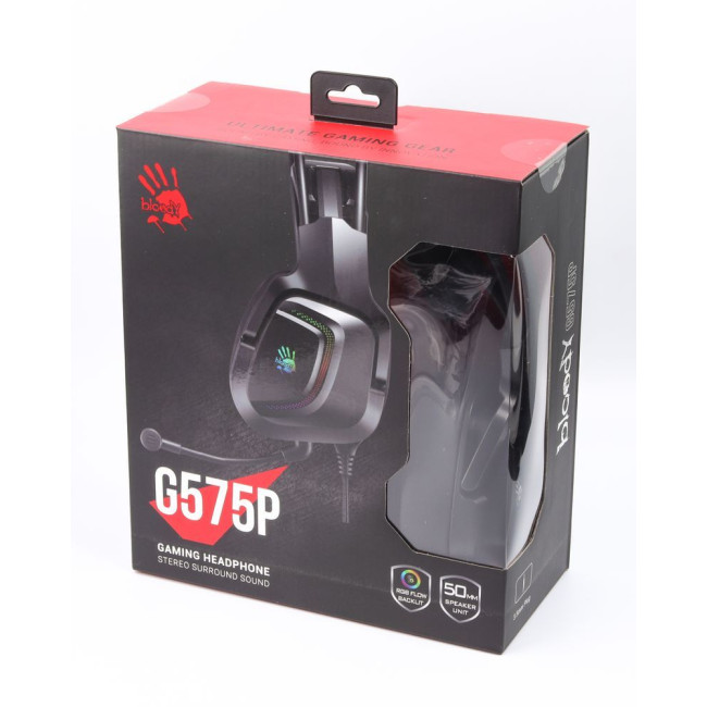 Ігрові навушники з мікрофоном, об'ємний звук, RGB підсвічування, USB+3.5 jack