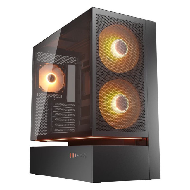 Ігровий корпус, 2*160 mm ARGB та 1 120 мм ARGB PWM передвстановлені, Type-C x1, USB3.0 x2, Audio x1