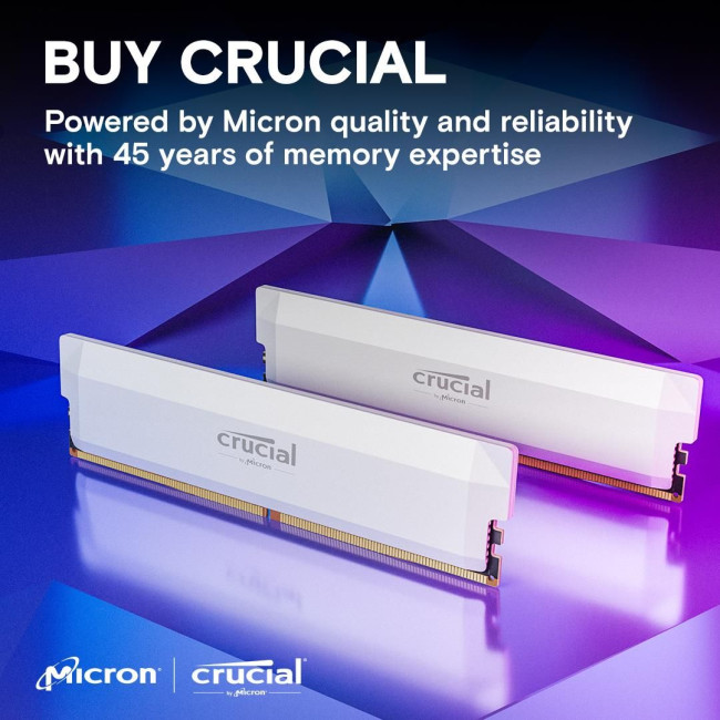 Набір з двох модулів пам'яті PRO 32GB DDR5-6000 KIT2 CP2K16G60C36U5W CRUCIAL