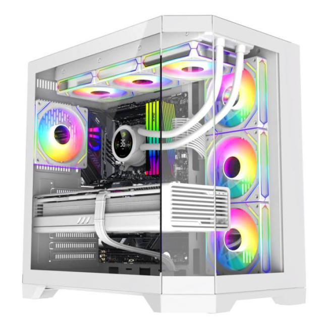 Корпус для комп'ютера ATX W/O PSU HYPE-A WH GAMEMAX