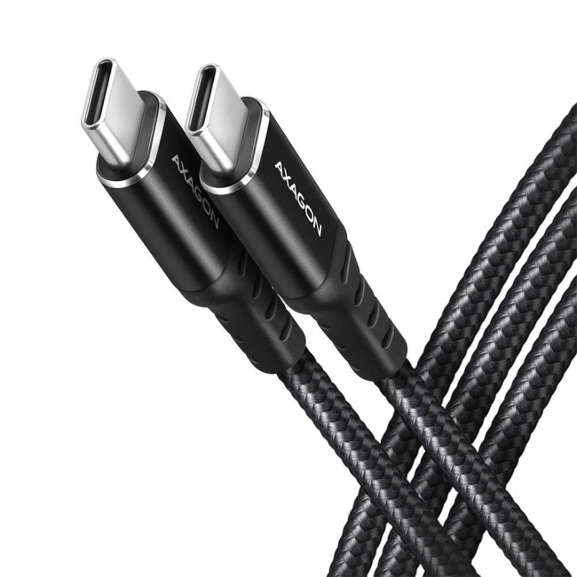 Кабель AXAGON BUCM3-CM10AB USB-C-USB-C 3.2 Gen 1, 3m, PD 60W, 3A, чорний