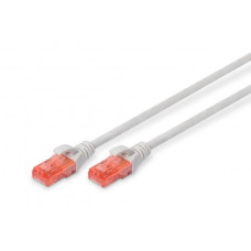 Патч-корд CAT 6 U-UTP, Cu, LSZH AWG 26/7, довжина 0,50 м, колір сірий, DK-1617-005 DIGITUS by ASSMANN
