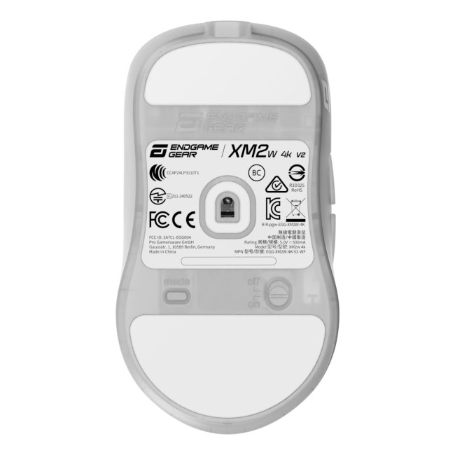 Миша ігрова бездротова Endgame Gear XM2w 4k v2 , білий (прозорий)