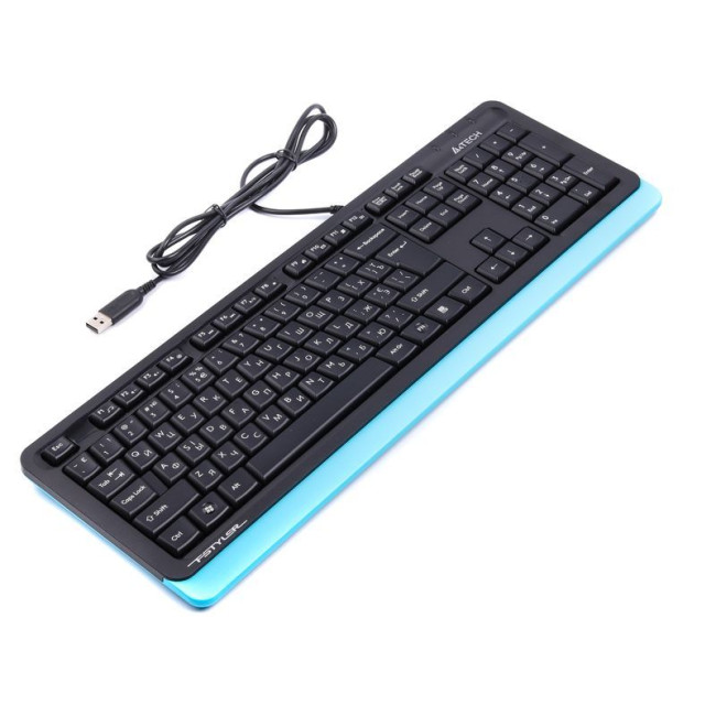 Клавіатура Fstyler Sleek MMedia Comfort, USB, синій
